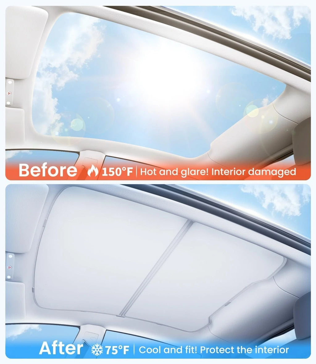 2025 2026 Tesla Model Y Juniper Glass Roof Sunshade