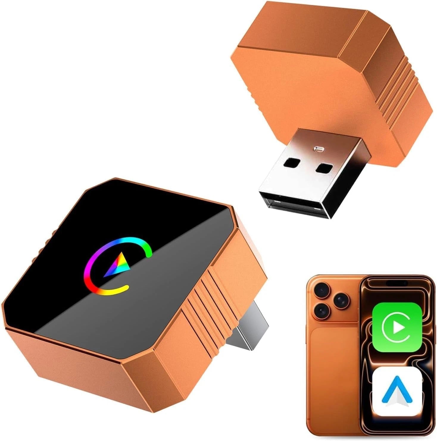 2026 Aimoon Mini Wireless CarPlay Adapter Upgrade Wired to Wireless for CarPlay