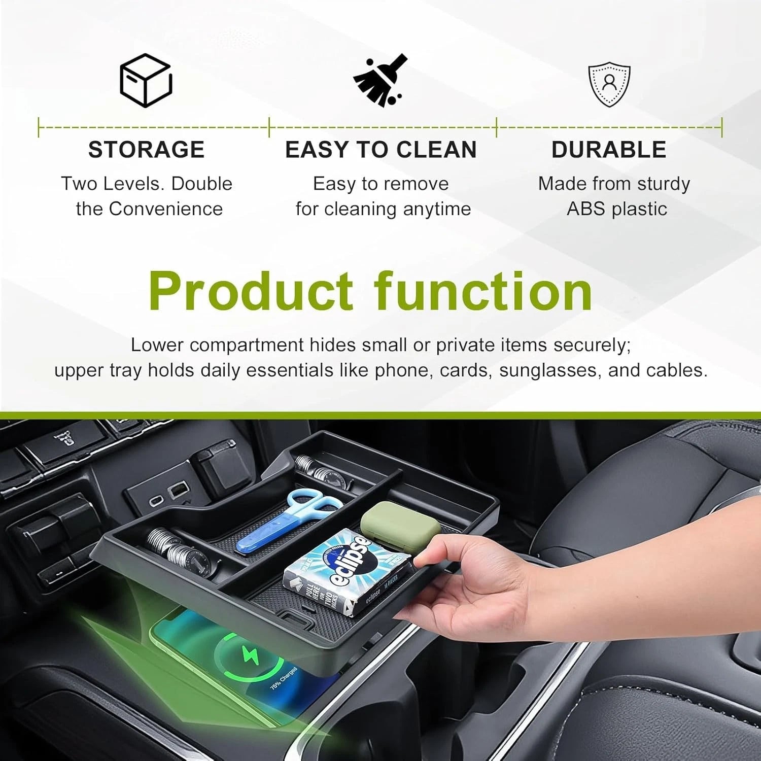 2019-2022 Chevy Silverado/Sierra 1500 Center Console Organizer