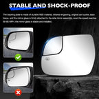 2014 - 2020 Toyota Sienna Driver Side Mirror Glass with Power Heated