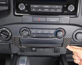 For Nissan Frontier 2022 - 2024 ABS Carbon Fiber Center Button USB Panel Cover Trim