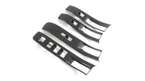 For Nissan Frontier 2022 - 2024 ABS Carbon Fiber Window Lift Trim Switch Panel Cover