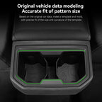 Center Console Cup Holder Inserts for 2024–2026 Toyota Tacoma Accessories – Middle Console & Rear Armrest Cup Holders, Non-Slip TPE Drink Holder Protectors & Organizers, Black (2-Piece Set)